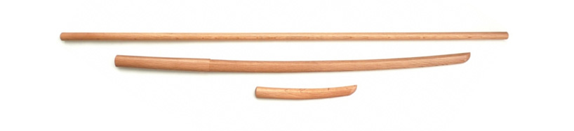 Les armes en bois de l'Aïkido